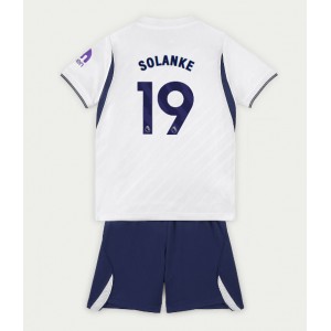 Tottenham Hotspur Dominic Solanke #19 Jalkapallovaatteet Lasten Kotipeliasu 2026-27 Lyhythihainen (+ Lyhyet housut)